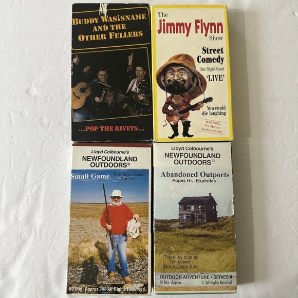 Newfoundland Outdoors Lloyd Colbourne VHS Lot RARE! +Buddy Wasisname Jimmy Flynn - Picture 1 of 9